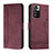Custodia Portafoglio In Pelle Cover con Supporto H01X per Xiaomi Mi 11i 5G (2022) Rosso