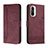 Custodia Portafoglio In Pelle Cover con Supporto H01X per Xiaomi Mi 11i 5G Rosso