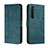 Custodia Portafoglio In Pelle Cover con Supporto H01X per Xiaomi Mi Note 10 Lite Verde