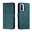 Custodia Portafoglio In Pelle Cover con Supporto H01X per Xiaomi Poco F3 5G Verde