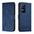 Custodia Portafoglio In Pelle Cover con Supporto H01X per Xiaomi Poco F4 5G Blu