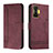 Custodia Portafoglio In Pelle Cover con Supporto H01X per Xiaomi Poco F4 GT 5G Rosso