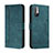 Custodia Portafoglio In Pelle Cover con Supporto H01X per Xiaomi POCO M3 Pro 5G Verde