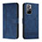 Custodia Portafoglio In Pelle Cover con Supporto H01X per Xiaomi Poco M4 Pro 5G Blu