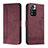 Custodia Portafoglio In Pelle Cover con Supporto H01X per Xiaomi Poco X4 NFC Rosso