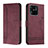 Custodia Portafoglio In Pelle Cover con Supporto H01X per Xiaomi Redmi 10 India Rosso
