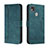 Custodia Portafoglio In Pelle Cover con Supporto H01X per Xiaomi Redmi 9C Verde