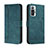 Custodia Portafoglio In Pelle Cover con Supporto H01X per Xiaomi Redmi Note 10 Pro 4G Verde