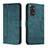 Custodia Portafoglio In Pelle Cover con Supporto H01X per Xiaomi Redmi Note 11 4G (2022) Verde