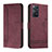 Custodia Portafoglio In Pelle Cover con Supporto H01X per Xiaomi Redmi Note 11 Pro 4G Rosso