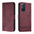 Custodia Portafoglio In Pelle Cover con Supporto H01X per Xiaomi Redmi Note 11 Pro 5G Rosso