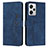 Custodia Portafoglio In Pelle Cover con Supporto H01X per Xiaomi Redmi Note 12 Explorer Blu