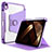 Custodia Portafoglio In Pelle Cover con Supporto H02 per Apple iPad 10.9 (2022) Viola