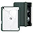 Custodia Portafoglio In Pelle Cover con Supporto H02 per Apple iPad Air 4 10.9 (2020) Verde