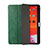 Custodia Portafoglio In Pelle Cover con Supporto H02 per Apple iPad Pro 12.9 (2021) Verde