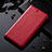 Custodia Portafoglio In Pelle Cover con Supporto H02P per Asus ROG Phone 3 Rosso