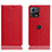Custodia Portafoglio In Pelle Cover con Supporto H02P per Motorola Moto S30 Pro 5G Rosso