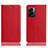 Custodia Portafoglio In Pelle Cover con Supporto H02P per OnePlus Nord N300 5G Rosso