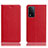 Custodia Portafoglio In Pelle Cover con Supporto H02P per Oppo A93s 5G Rosso