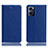 Custodia Portafoglio In Pelle Cover con Supporto H02P per Oppo Reno7 5G Blu