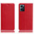 Custodia Portafoglio In Pelle Cover con Supporto H02P per Oppo Reno7 5G Rosso