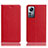 Custodia Portafoglio In Pelle Cover con Supporto H02P per Xiaomi Mi 12 5G Rosso