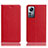 Custodia Portafoglio In Pelle Cover con Supporto H02P per Xiaomi Mi 12S 5G Rosso