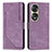 Custodia Portafoglio In Pelle Cover con Supporto H02X per Huawei Honor 70 Pro 5G Viola