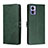 Custodia Portafoglio In Pelle Cover con Supporto H02X per Motorola Moto Edge 30 Lite 5G Verde