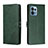 Custodia Portafoglio In Pelle Cover con Supporto H02X per Motorola Moto Edge Plus (2023) 5G Verde