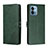 Custodia Portafoglio In Pelle Cover con Supporto H02X per Motorola Moto G Stylus (2023) 4G Verde