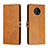 Custodia Portafoglio In Pelle Cover con Supporto H02X per Nokia G50 5G Marrone Chiaro