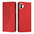 Custodia Portafoglio In Pelle Cover con Supporto H02X per Nothing Phone 1 Rosso