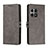 Custodia Portafoglio In Pelle Cover con Supporto H02X per OnePlus 10 Pro 5G Grigio