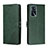 Custodia Portafoglio In Pelle Cover con Supporto H02X per Oppo A55 5G Verde