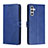 Custodia Portafoglio In Pelle Cover con Supporto H02X per Samsung Galaxy A13 5G Blu