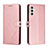 Custodia Portafoglio In Pelle Cover con Supporto H02X per Samsung Galaxy A13 5G Oro Rosa