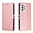 Custodia Portafoglio In Pelle Cover con Supporto H02X per Samsung Galaxy A33 5G Oro Rosa