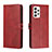 Custodia Portafoglio In Pelle Cover con Supporto H02X per Samsung Galaxy A33 5G Rosso