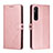 Custodia Portafoglio In Pelle Cover con Supporto H02X per Sony Xperia 1 V