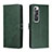 Custodia Portafoglio In Pelle Cover con Supporto H02X per Xiaomi Mi 10S 5G Verde