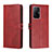 Custodia Portafoglio In Pelle Cover con Supporto H02X per Xiaomi Mi 11T 5G Rosso