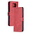 Custodia Portafoglio In Pelle Cover con Supporto H02X per Xiaomi Poco X3 Pro Rosso