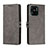 Custodia Portafoglio In Pelle Cover con Supporto H02X per Xiaomi Redmi 10 India Grigio