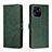 Custodia Portafoglio In Pelle Cover con Supporto H02X per Xiaomi Redmi 10 India Verde