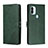 Custodia Portafoglio In Pelle Cover con Supporto H02X per Xiaomi Redmi A1 Plus Verde