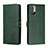 Custodia Portafoglio In Pelle Cover con Supporto H02X per Xiaomi Redmi Note 10 5G Verde