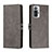 Custodia Portafoglio In Pelle Cover con Supporto H02X per Xiaomi Redmi Note 10 Pro 4G Grigio