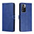 Custodia Portafoglio In Pelle Cover con Supporto H02X per Xiaomi Redmi Note 11 Pro+ Plus 5G Blu