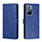 Custodia Portafoglio In Pelle Cover con Supporto H02X per Xiaomi Redmi Note 11S 5G Blu